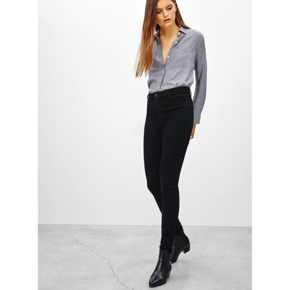 Aritzia The Castings Mid Rise Skinny Jean Black size 25 - Picture 2 of 16